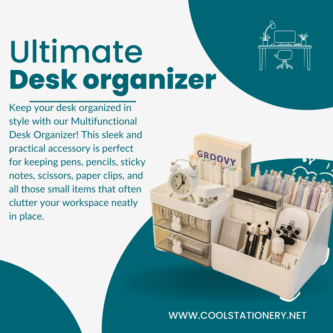 Multifunctional Desk Organizer and Beauty Products Organizer